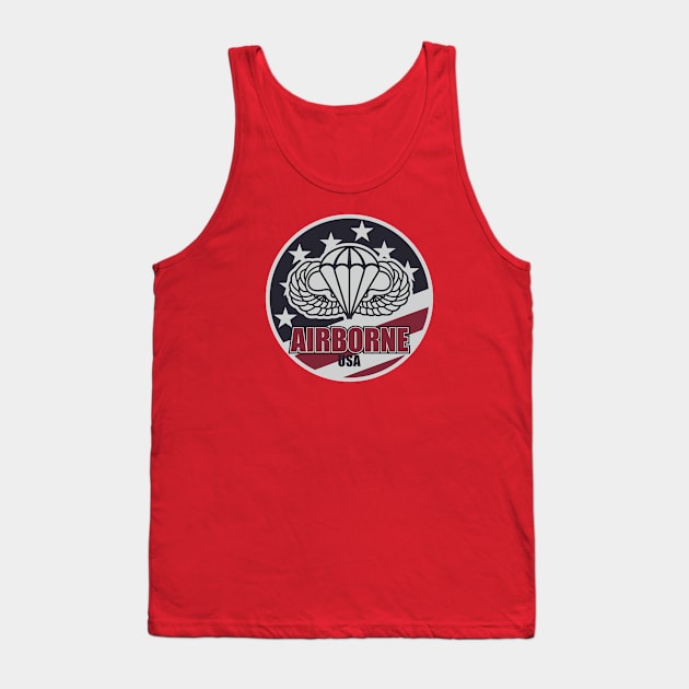 Airborne USA Tank Top by TCP